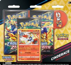 POKÉMON -  CINDERACE PIN COLLECTION - 3 PACKS BLISTER (ENGLISH) -  CROWN ZENITH
