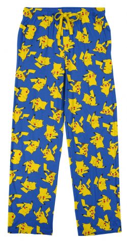 POKÉMON -  PIKACHU BLUE AND YELLOW LOUNGE PANTS (ADULT)