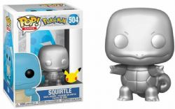 POKÉMON -  POP! VINYL FIGURE OF SQUIRTLE (METALLIC) (4 INCH) -  25TH ANNIVERSARY 504