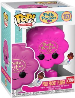 POLLY POCKET -  POP! VINYL FIGURE OF PINK FLOWER SHELL - MATTEL 80TH ANNIVERSARY (4 INCH) -  RETRO TOYS 157