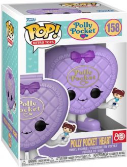 POLLY POCKET -  POP! VINYL FIGURE OF PURPLE HEART SHELL - MATTEL 80TH ANNIVERSARY (4 INCH) -  RETRO TOYS 158