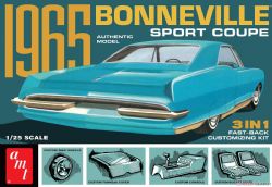 PONTIAC -  BONNEVILLE SPORT COUPE 1965 1/25 (MEDIUM) - BLUE
