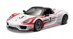 PORSCHE -  918 SPYDER WEISSACH #03 1/24 - WHITE/RED