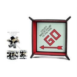 PORTABLE DICE TRAY -  MR.MONOPOLY DICE AND TRAY SET FANROLL