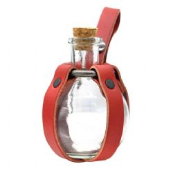 POTION -  POTION BOTTLE WITH HOLDER - RED - STEEL