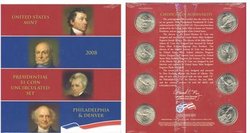 PRESIDENTIAL DOLLARS -  2008 UNCIRCULATED COINS SETS -  2008 UNITED STATES COINS 02
