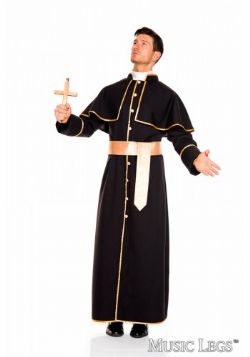 PRIESTS AND NUNS -  DELUXE PRIEST COSTUME (ADULT - X-LARGE)