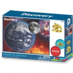 PRIME 3D -  DISCOVERY - EARTH & MOON (100 PIECES)