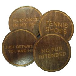 PROJECT GENIUS -  PUZZLE COASTERS (SET OF 4) (DIFFICULTY 4)
