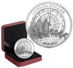 PROOF DOLLARS -  100TH ANNIVERSARY OF THE CANADIAN ARCTIC EXPEDITION -  2013 CANADIAN COINS 43