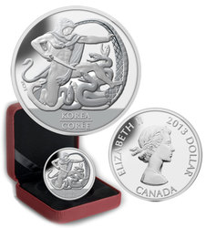 PROOF DOLLARS -  60TH ANNIVERSARY OF THE KOREAN ARMISTICE AGREEMENT -  2013 CANADIAN COINS