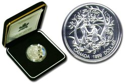 PROOF DOLLARS -  INTERNATIONAL YEAR OF OLDER PERSONS -  1999 CANADIAN COINS