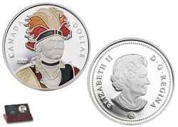 PROOF DOLLARS -  THAYENDANEGEA (JOSEPH BRANT) -  2007 CANADIAN COINS