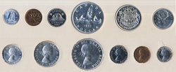 PROOF-LIKE SETS -  1957 UNCIRCULATED PROOF-LIKE SET -  1957 CANADIAN COINS 05