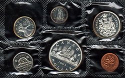 PROOF-LIKE SETS -  1963 UNCIRCULATED PROOF-LIKE SET -  1963 CANADIANS COINS 11