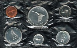 PROOF-LIKE SETS -  1967 UNCIRCULATED PROOF-LIKE SET -  1967 CANADIAN COINS 15