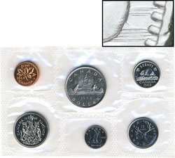 PROOF-LIKE SETS -  1968 UNCIRCULATED PROOF-LIKE SET - NORMAL ISLAND & DHL -  1968 CANADIAN COINS 16