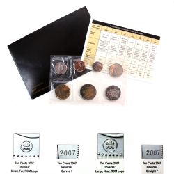PROOF-LIKE SETS -  2007 UNCIRCULATED PROOF-LIKE SET - STRAIGHT 7 -  2007 CANADIAN COINS 62