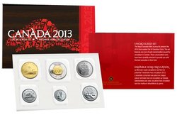 PROOF-LIKE SETS -  2013 UNCIRCULATED PROOF-LIKE SET - NO DOUBLED DIE -  2013 CANADIAN COINS 75