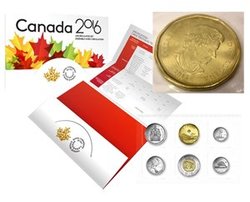 PROOF-LIKE SETS -  2016 UNCIRCULATED PROOF-LIKE SET WITH THE 2015 1-DOLLAR COIN -  2016 CANADIAN COINS 81