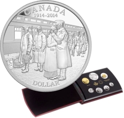 PROOF SETS -  100TH ANNIVERSARY OF THE DECLARATION OF THE FIRST WORLD WAR -  2014 CANADIAN COINS 44