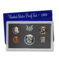 PROOF SETS -  1969S PROOF SET -  1969 UNITED STATES COINS