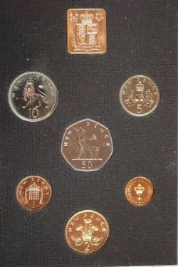 PROOF SETS -  1971 PROOF SET -  1971 GREAT BRITAIN AND NORTHERN IRELAND COINS