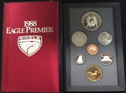 PROOF SETS -  250TH ANNIVERSARY OF THE SAINT-MAURICE IRONWORKS - CHRYSLER EAGLE PREMIER PROMOTION SET -  1988 CANADIAN COINS 18