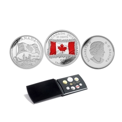 PROOF SETS -  50TH ANNIVERSARY OF THE CANADIAN FLAG -  2015 CANADIAN COINS 45