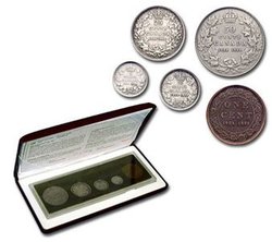 PROOF SETS -  90TH ANNIVERSARY OF THE RCM - ANTIQUE FINISH - SPECIAL EDITION -  1998 CANADIAN COINS