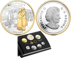 PROOF SETS (DELUXE EDITION) -  100TH ANNIVERSARY OF THE DECLARATION OF THE FIRST WORLD WAR -  2014 CANADIAN COINS 03