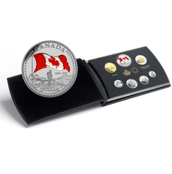 PROOF SETS (DELUXE EDITION) -  50TH ANNIVERSARY OF THE CANADIAN FLAG -  2015 CANADIAN COINS 04