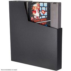 PROTECTOR BOX -  BLACK PLASTIC PROTECTORS FOR NES CARTRIDGE