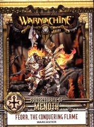 PROTECTORATE OF MENOTH -  FEORA THE CONQUERING FLAME - WARCASTER -  WARMACHINE