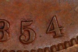 PROVINCE OF CANADA -  1854 PROVINCE OF CANADA / BANK OF UPPER CANADA PENNY, SMOOTH 4 (AG) -  JETONS DE PROVINCE DU CANADA 1854