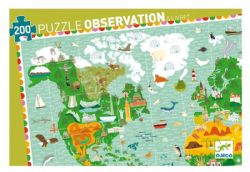 PUZZLE OBSERVATION -  AROUND THE WORLD (200 PIECES) - 6+