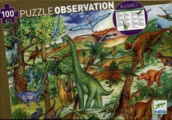 PUZZLE OBSERVATION -  DINOSAURS (100 PIECES) - 5+