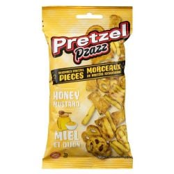 PZAZZ -  SEASONED PRETZEL PIECES - HONEY MUSTARD (56 G)