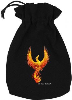 Q-WORKSHOP -  ANNE STOKES COLLECTION, DICE POUCH, PHOENIX -  ANNE STOKES COLLECTION
