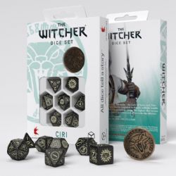 Q-WORKSHOP -  CIRI, THE ZIREAEL -  7 DICE RPG SET THE WITCHER