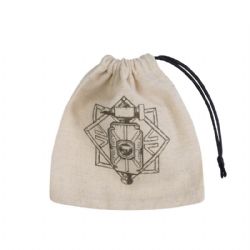 Q-WORKSHOP -  DICE POUCH, DWARVEN BEIGE/BLACK