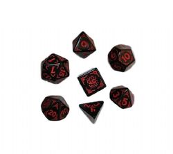Q WORKSHOP -  DRAGONS OF THE RED MOON DICE SET (7)