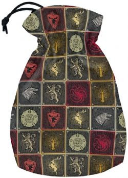 Q-WORKSHOP -  GAME OF THRONES, DICE POUCH, SIGILS PATTERN DICE POUCH -  GAME OF THRONES