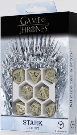 Q-WORKSHOP -  GAME OF THRONES, RPG DICE SET, STARK -  GAME OF THRONES