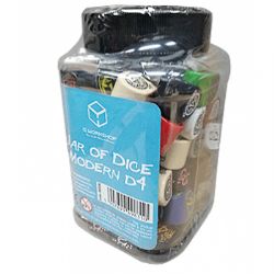 Q-WORKSHOP -  JAR OF DICE - MODERN D4