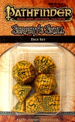 Q-WORKSHOP -  PATHFINDER, RPG DICE SET, SERPENT'S SKULL -  PATHFINDER