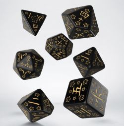 Q-WORKSHOP -  RPG DICE SET, JAPANESE DEEP NIGHT FIREFLY -  JAPANESE