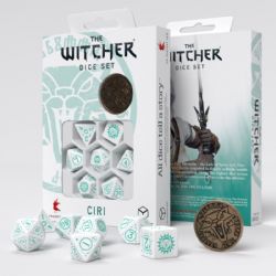 Q-WORKSHOP -  THE WITCHER, RPG DICE SET, CIRI, THE LAW OF SURPRISE -  THE WITCHER