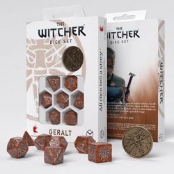 Q-WORKSHOP -  THE WITCHER, RPG DICE SET, GERALT THE MONSTER SLAYER (ENGLISH) -  THE WITCHER