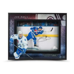 QUEBEC NORDIQUES -  JOE SAKIC - YOUNG GUNS - AUTOGRAPHED SHADOW BOX (20.5